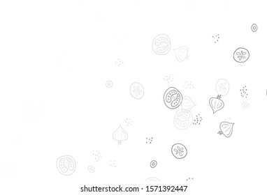 Light Yellow vector texture with delicious snacks. Colorful decorative design of snacks in doodle style. Pattern for ad, booklets, leaflets of restaurants.