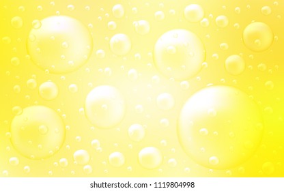 Light Yellow vector texture with disks. Modern abstract illustration with colorful water drops. Completely new template for your brand book.