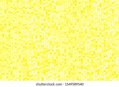 Light Yellow vector texture with disks. Modern abstract illustration with colorful water drops. Pattern for beautiful websites.
