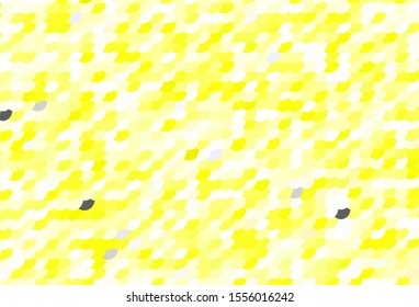 Light Yellow vector texture with disks. Glitter abstract illustration with blurred drops of rain. Pattern for ads, leaflets.