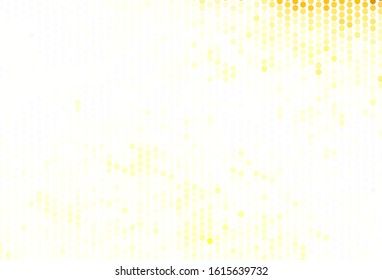 Light Yellow vector texture with disks. Modern abstract illustration with colorful water drops. Design for poster, banner of websites.