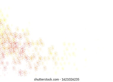 Light Yellow vector texture with disks. Blurred bubbles on abstract background with colorful gradient. New template for your brand book.