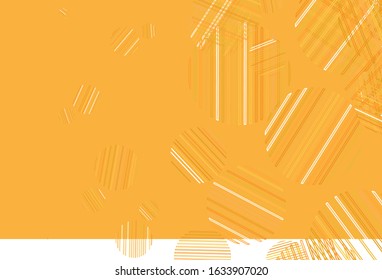 Light Yellow vector texture with disks. Beautiful colored illustration with blurred circles in nature style. Pattern for futuristic ad, booklets.