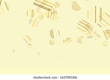 Light Yellow vector texture with disks. Blurred decorative design in abstract style with bubbles. Pattern for ads, leaflets.