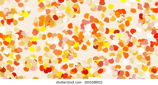 Light yellow vector texture with memphis shapes. Modern abstract illustration with gradient random forms. Elegant design for wallpaper set.