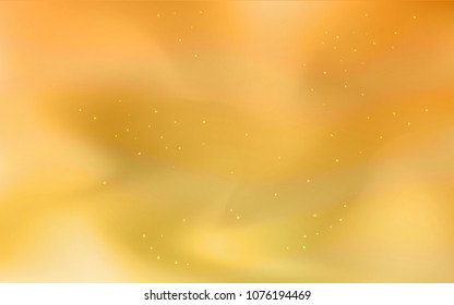 Light Yellow vector texture with milky way stars. Glitter abstract illustration with colorful cosmic stars. Template for cosmic backgrounds.