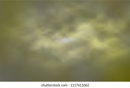 Light Yellow vector texture with milky way stars. Shining colored illustration with bright astronomical stars. Smart design for your business advert.