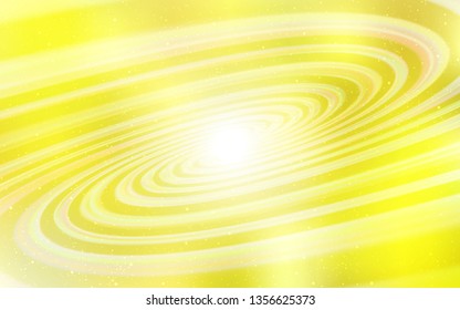 Light Yellow vector texture with milky way stars. Space stars on blurred abstract background with gradient. Pattern for astronomy websites.