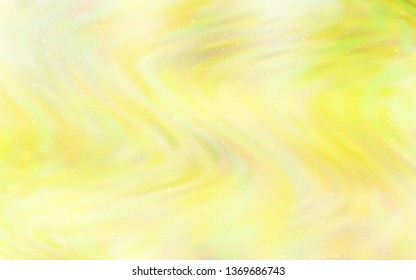 Light Yellow vector texture with milky way stars. Shining illustration with sky stars on abstract template. Pattern for astronomy websites.