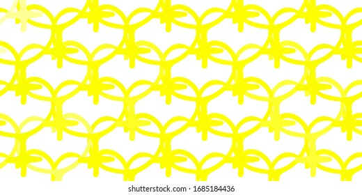 Light Yellow vector texture with women's rights symbols. Simple design in abstract style with women’s rights activism. Elegant design for wallpapers.