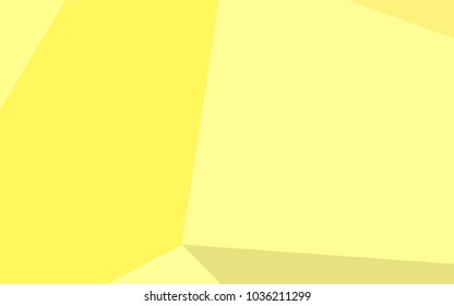 Light Yellow vector triangle mosaic background. Geometric illustration in Origami style with gradient.  Brand-new design for your business.
