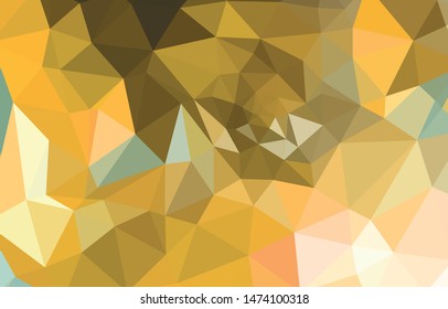 Light Yellow vector triangle mosaic template