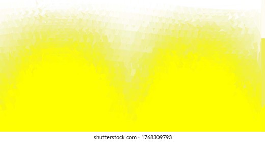 Light yellow vector triangle mosaic wallpaper. Colorful abstract illustration with gradient triangles. Wallpaper for your web apps.
