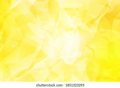 Light Yellow vector triangle mosaic texture. Shining colorful illustration with triangles. Template for cell phone's backgrounds.