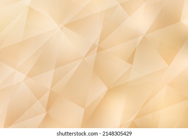 Light Yellow vector triangle mosaic texture. Shining colorful illustration with triangles. A new texture for your web site.