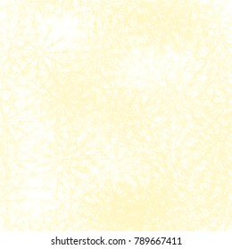 light yellow watercolor grid pattern with with floral shaped ornaments and different shades, vector illustration