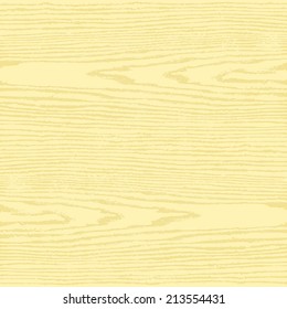 Light yellow wood texture background in square format. Blank natural pattern swatch template. Realistic plank with annual years circles. Flat style. Vector illustration design elements in 10 eps