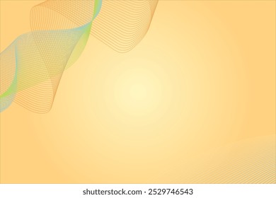 A light yellow-colored background vector featuring flowing wave shapes. The waves should have smooth, curving lines, layered to create depth and dynamic movement