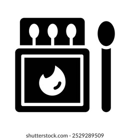Light up your designs with our retro Matchbox Vector Icon