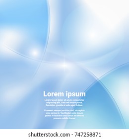 Light-blue abstract background with place for text. Vector illustration