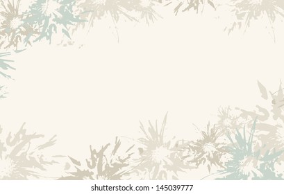 Light-blue abstract floral background, vector