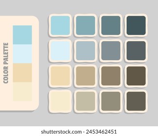 lightblue lavender wheat antiquewhite color palette, colour matching, rgb colors, harmonious colours catalog sample, design and edit idea