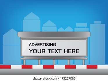 Lightbox billboard on the bus stop