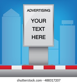 Lightbox billboard on the street
