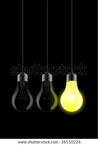 Similar – Image, Stock Photo Two traditional light bulbs