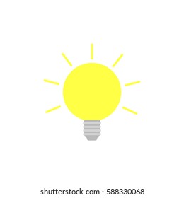Lightbulb abstract on a white background