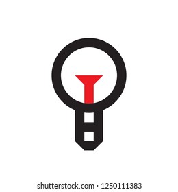 Lightbulb - black icon on white background vector illustration. Electric lamp concept sign. Abstract energy power symbol. Graphic design element. 