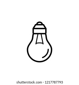 Lightbulb, Bulb Icon. Idea, Creative. Innovation, Lamp Symbol for Info Graphics, Design Elements, Websites, Presentation and Application - Vector.