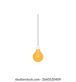 elemento de design de ilustração de desenho animado de lâmpada