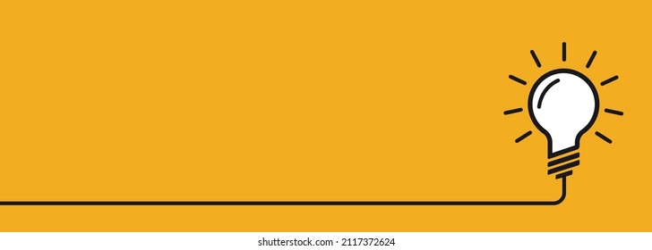 Lightbulb creative concept background. Business idea symbol background. 