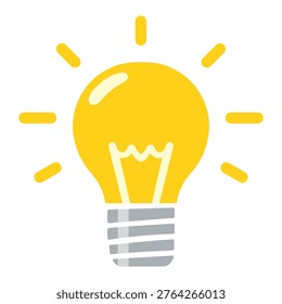 lightbulb creative idea cartoon illustration