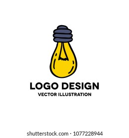 lightbulb doodle icon