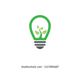 Lightbulb eco logo