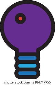 Lightbulb electrical lamp equipment icon vector