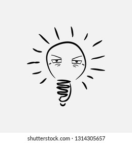 lightbulb eyes icon
