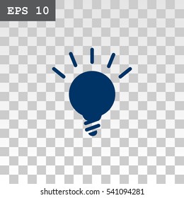  lightbulb flat icon .