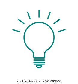  lightbulb flat icon .