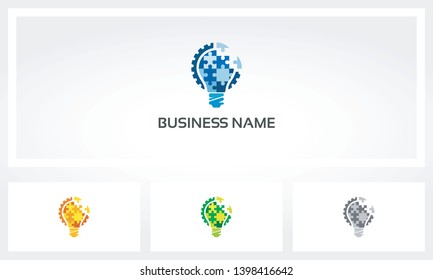 Lightbulb Gear Jigsaw Puzzle Logo