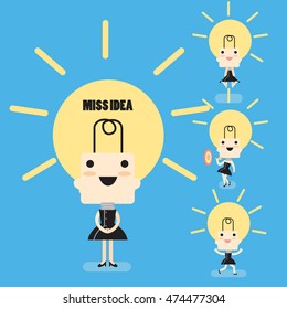 lightbulb girl