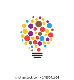 Lightbulb graphic design template vector isolated illustration