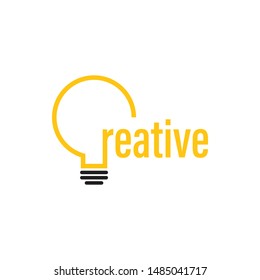 Lightbulb graphic design template vector isolated illustration