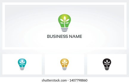 Lightbulb Grow Seed Tree Logo