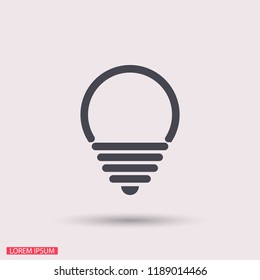 lightbulb icon 10 EPS