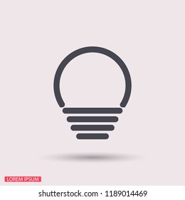 lightbulb icon 10 EPS