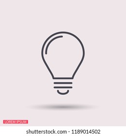 lightbulb icon 10 EPS
