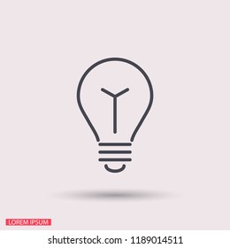 lightbulb icon 10 EPS